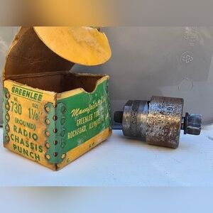 Greenlee Radio Chassis Punch Box No. 730 Size 1 1/8"